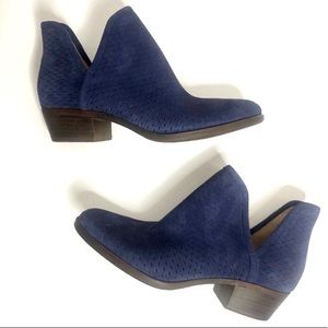 LUCKY BRAND Baley Chop Out Suede Booties